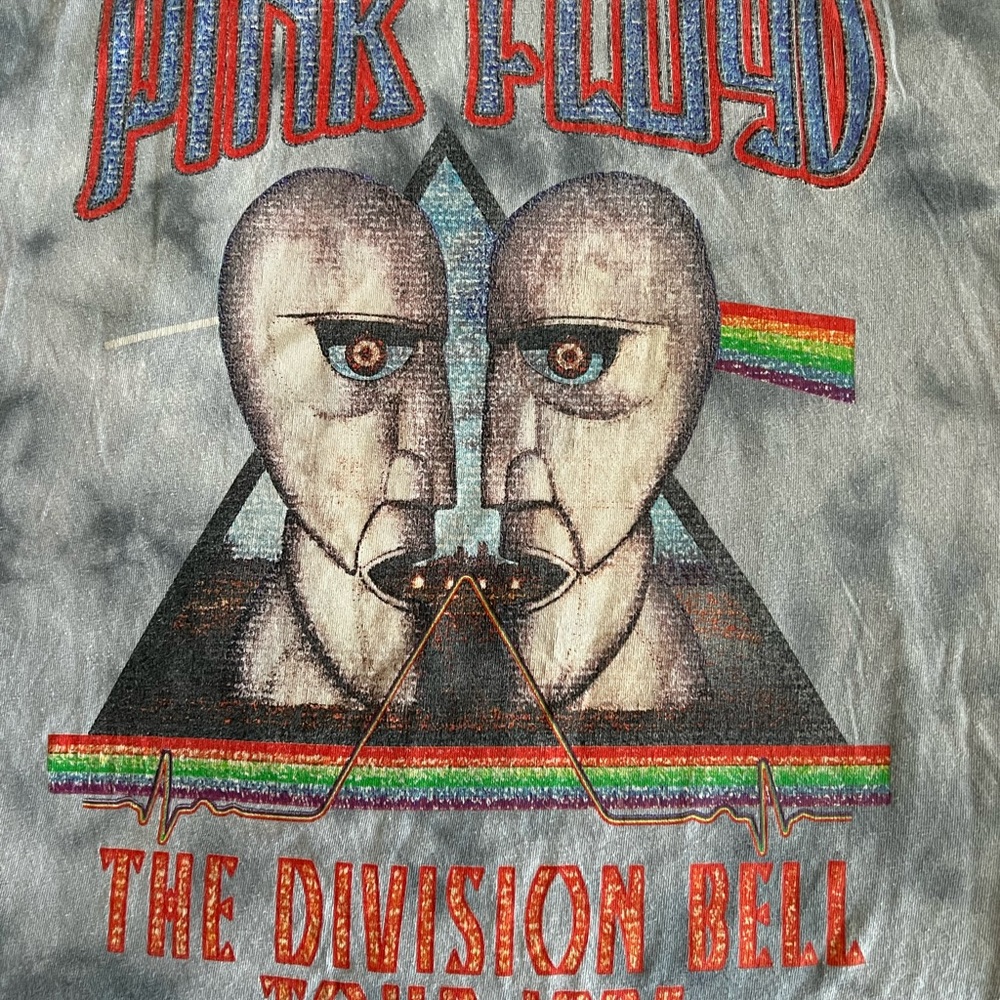 Vintage Pink Floyd 1994 Division tour Tie-dye T-shirt